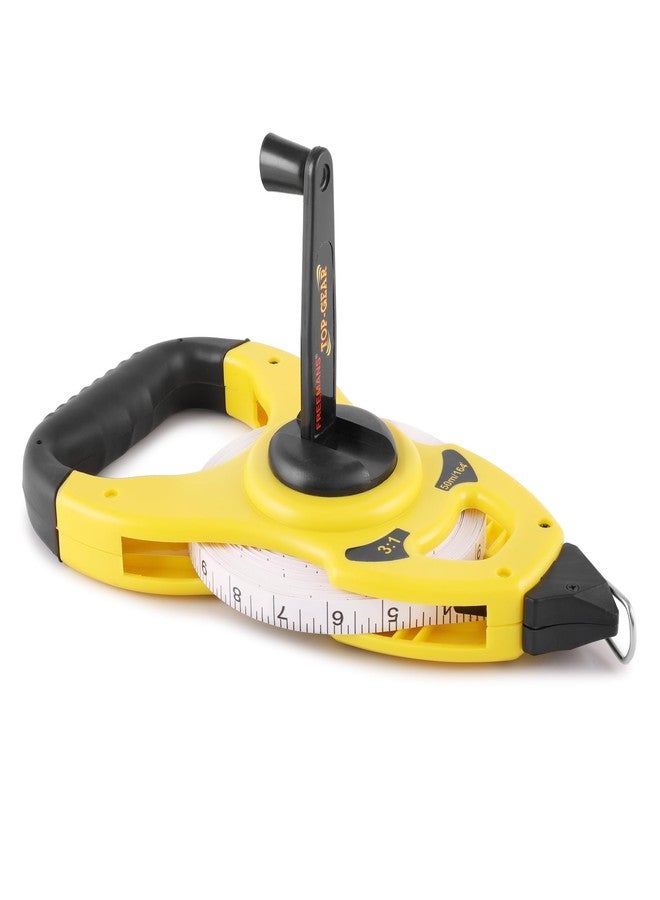 FREEMANS Top Gear Fibreglass Open Reel Tape -30m/100ft With Unbreakable ABS case || Protruding Marker || Geared Mechanism - 3x Faster Winding and Soft Grip PVC Handle - Image 3